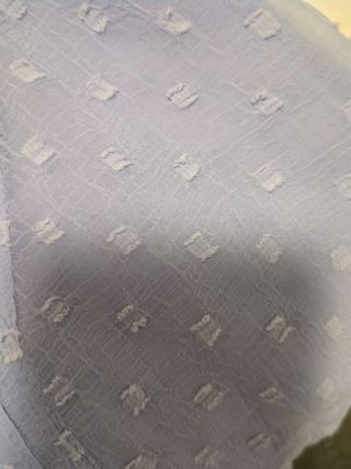 Camisa Zara Basic Gasa Azul Sin Mangas con forro 