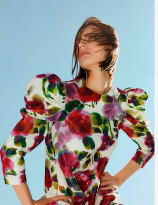Vestido con mangas jamón Sfera Unique 