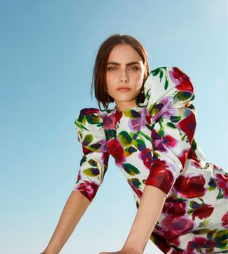 Vestido con mangas jamón Sfera Unique 