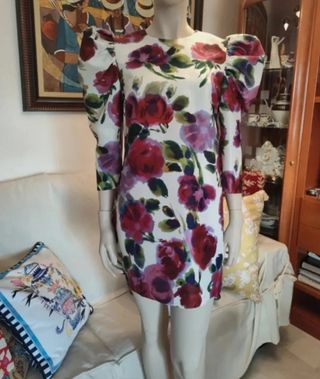 Vestido con mangas jamón Sfera Unique 