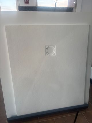Plato de ducha resina blanco 120x100