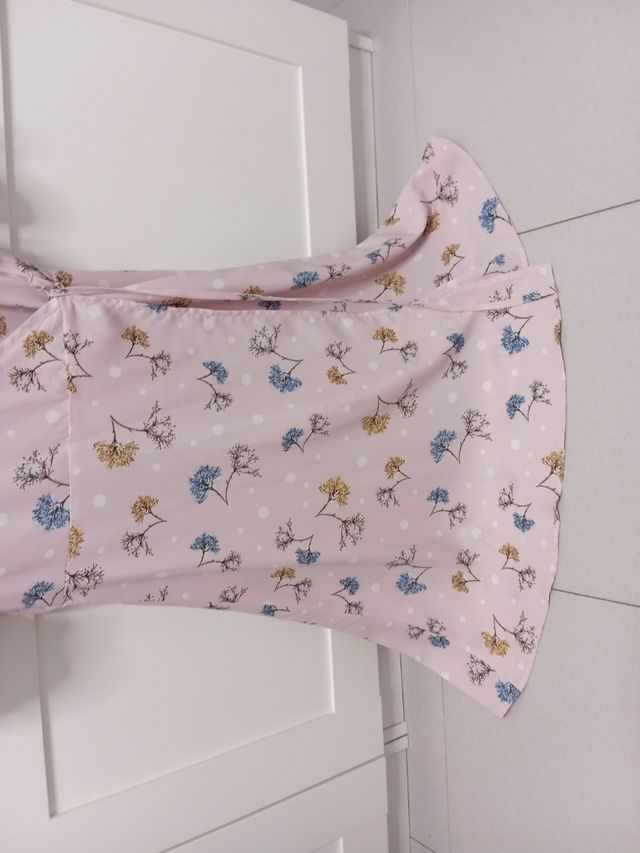 Vestido de verano floral rosa Talla S/M
