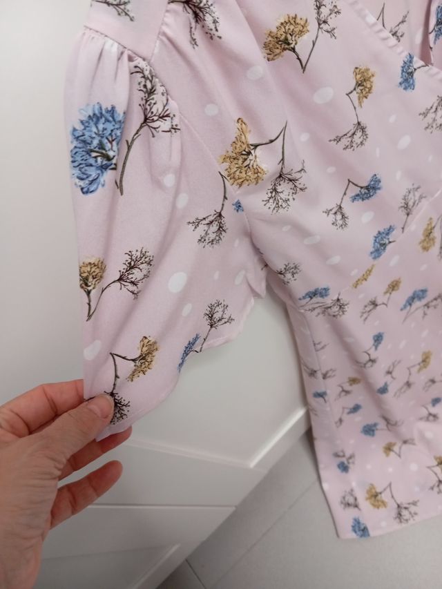 Vestido de verano floral rosa Talla S/M