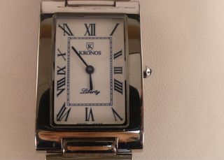 Reloj Kronos Liberty Plata  y Blanco