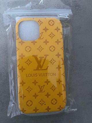 Cover Louis Vuitton per iPhone 15/14/13 Giallo