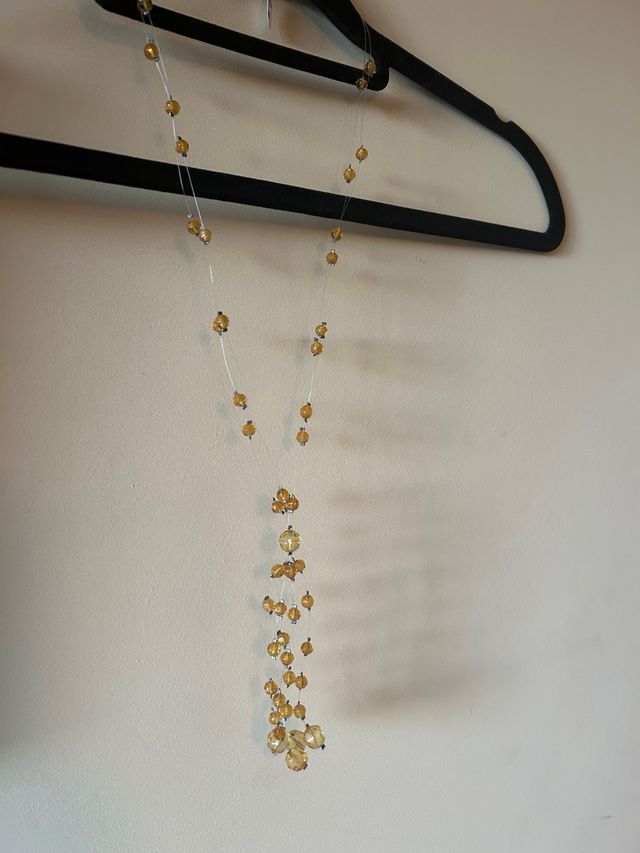 Collar ámbar claro con cuentas