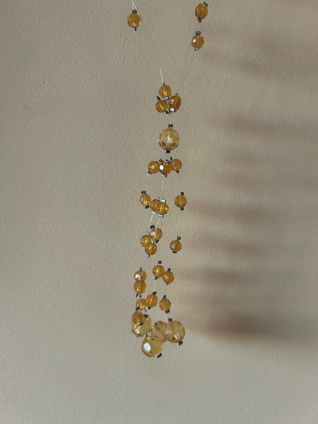 Collar ámbar claro con cuentas