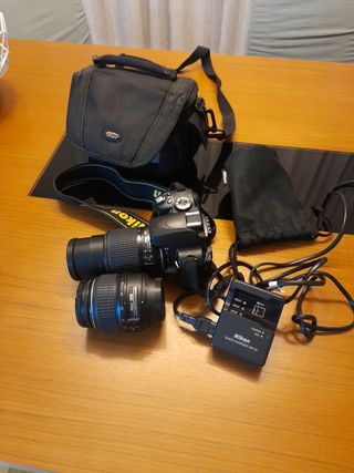 Cámara Nikon D60 DX Negra