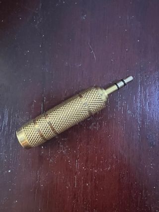 Adattatore Jack Audio 6.35mm a 3.5mm Oro