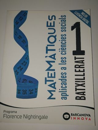 Matemáticas 1r Batxillerat Ciències Socials