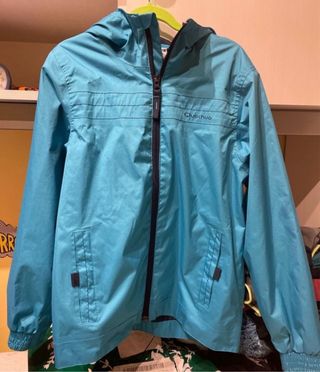 Chubasquero Quechua Talla 10 Azul