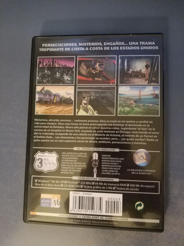 CD-ROM interattivo per PC Runaway: A Road Adventure FX