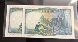 Pareja Correlativa 100 Pts 1931 Gran Capitan S/C