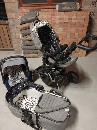Cochecito Bebé 3 Piezas Jane Epic Gris