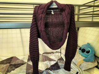 Chaqueta torerilla de lana morada