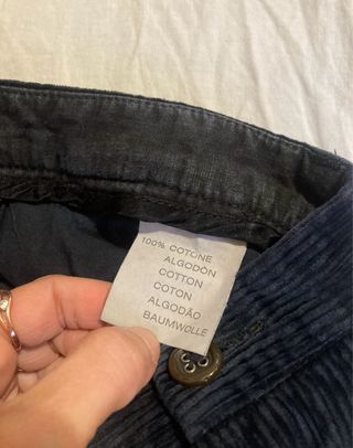Pantaloni Etro Velluto Blu Taglia 52 italiana