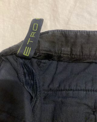 Pantaloni Etro Velluto Blu Taglia 52 italiana