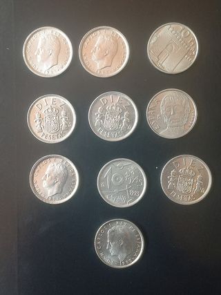 10 Monedas 10 Pesetas España