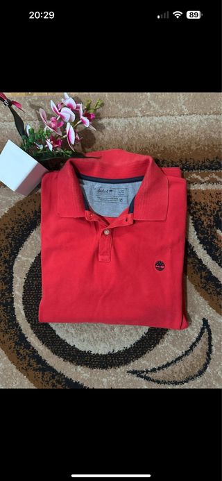 Polo Timberland Rosso Taglia L