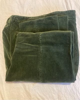 Pantaloni Etro in velluto verde taglia 52 italiana