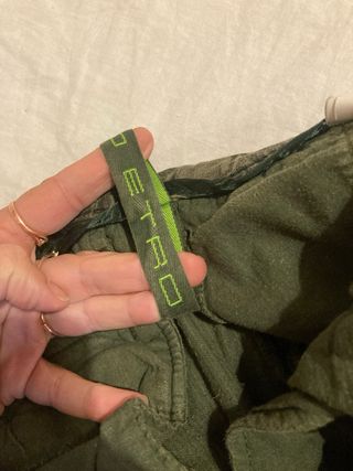 Pantaloni Etro in velluto verde taglia 52 italiana