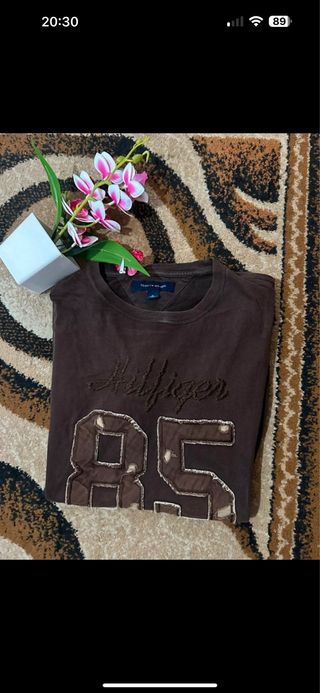 T-shirt Tommy Hilfiger Marrone Taglia M