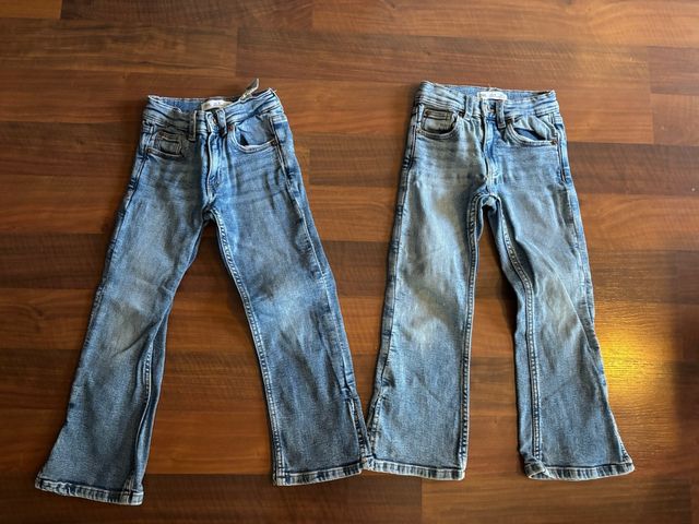 Pantalón vaquero campana Zara Talla 6