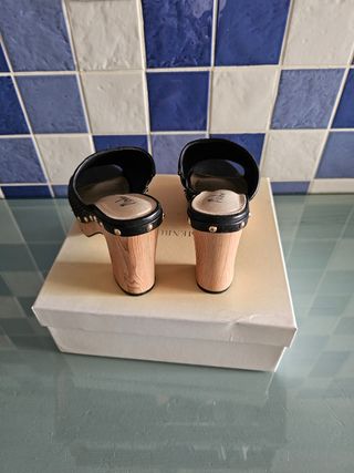 Zapatos de tacón negros talla 38