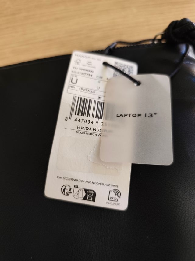 Funda portátil 13" Mango negra