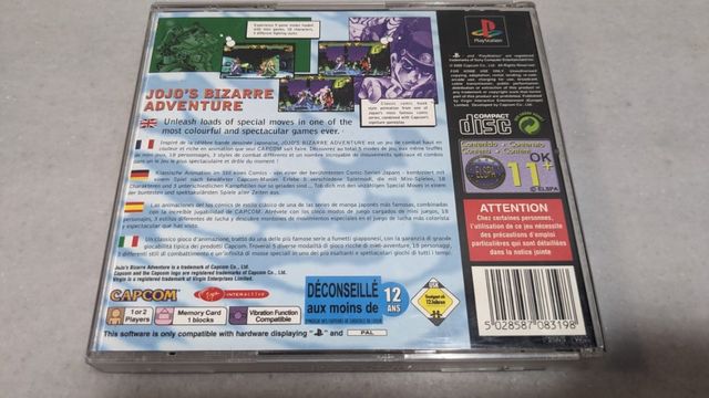 JoJo's Bizarre Adventure PS1 PAL