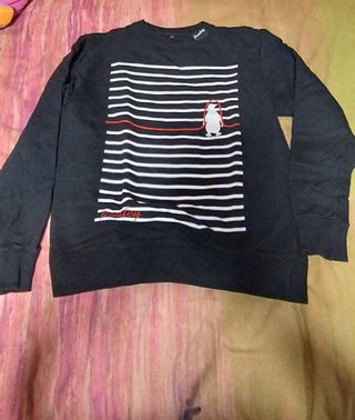 Sudadera Pingüino Negra y Blanca