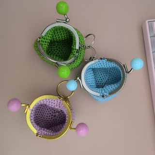 3 monederos de crochet 