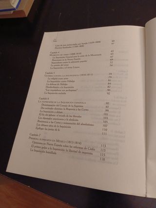 Los ultimos años  la Inquisicion en  Nueva España