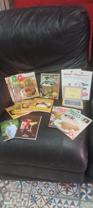 Libros y recetas revistas
