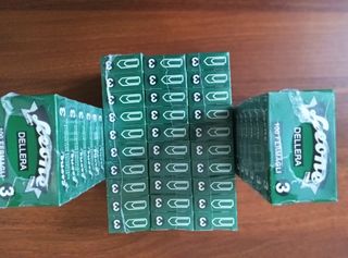 50 confezioni fermagli zincati Leone totale 5000