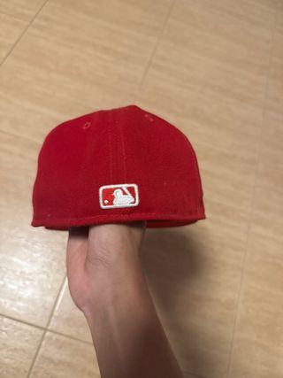 Gorra New Era Roja Visera Plana