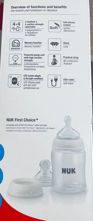 NUK Sacaleches Eléctrico First Choice+