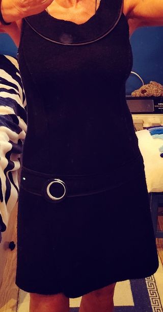 Vestido negro vintage Promod