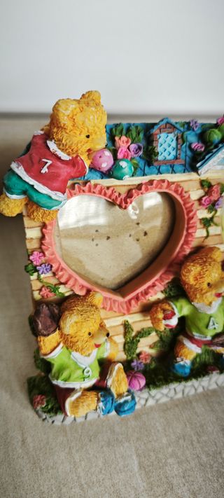 Orologio  e portafoto con Cornice Teddy Bear