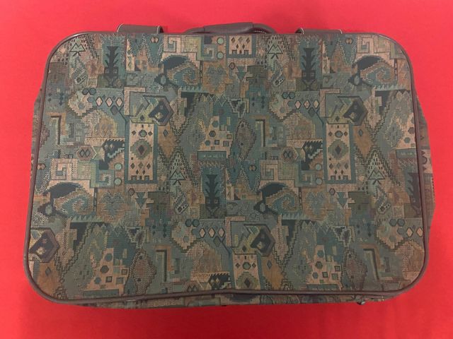 Maleta Vintage Valisa Marrón Multicolor