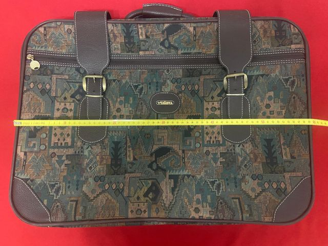 Maleta Vintage Valisa Marrón Multicolor