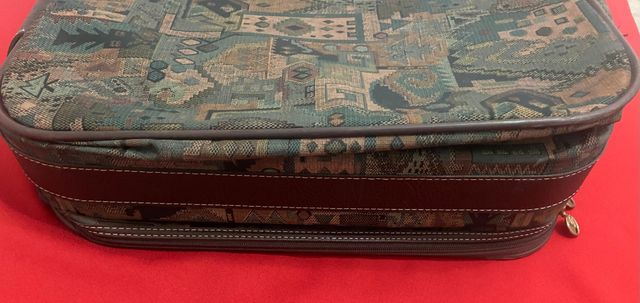 Maleta Vintage Valisa Marrón Multicolor