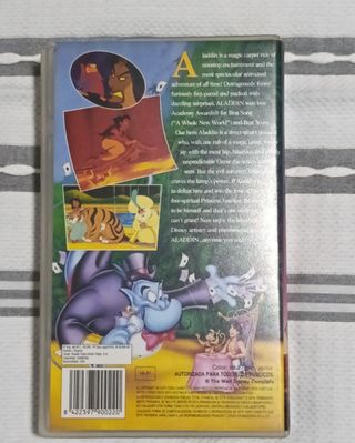 Aladdin VHS - Clásicos de Disney en Inglés