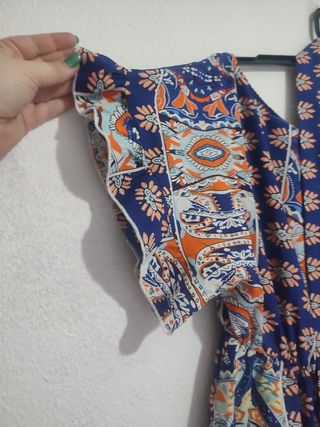 Vestido estampado talla grande