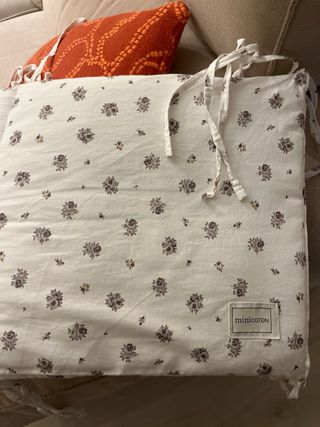 Protector Cuna Minicoton Blossom Rose 120x60