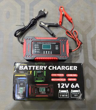 Cargador Batería Coche 12V 6A Inteligente Nuevo