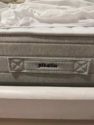 Cama nido beige y blanco + 2 colchones