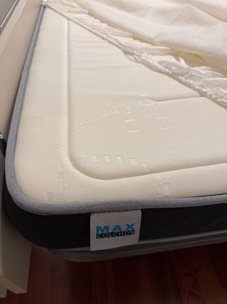 Cama nido beige y blanco + 2 colchones