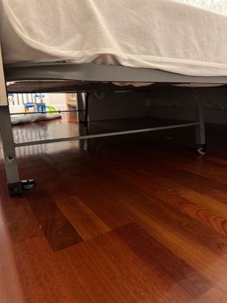 Cama nido beige y blanco + 2 colchones