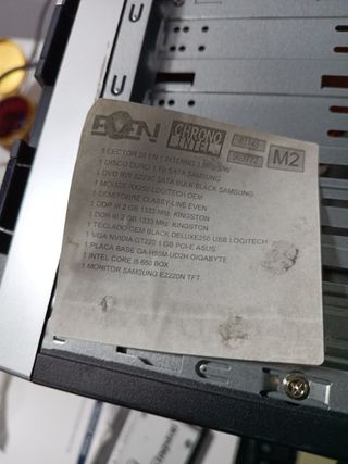 Procesador i5 650 + Placa Gigabyte GA-H55M-UD2H